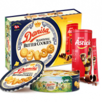 皇冠（danisa）曲奇饼干908g+150g爱时乐礼盒装