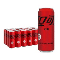 可口可乐 Coca-Cola 零度 Zero 汽水 碳酸饮料 330ml*24罐 整箱装 可口可乐出品 新老包装随机发货
