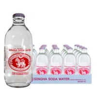 SINGHA Singha进口泰国苏打水325ml/瓶气泡水饮用水 含气苏打水玻璃瓶汽水 Singha苏打水325ml*24 玻璃瓶瓶 瓶